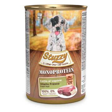 monoprotein per cuccioli vitello